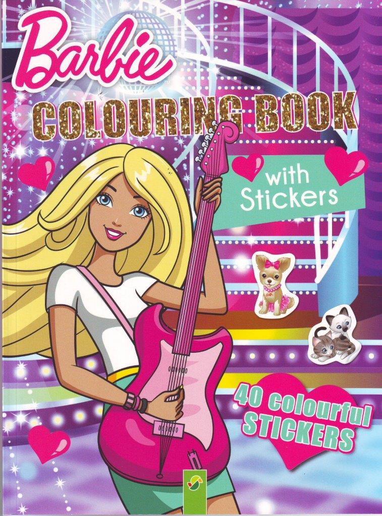 BARBIE (COLOURING BOOK - 40 STICKERS)