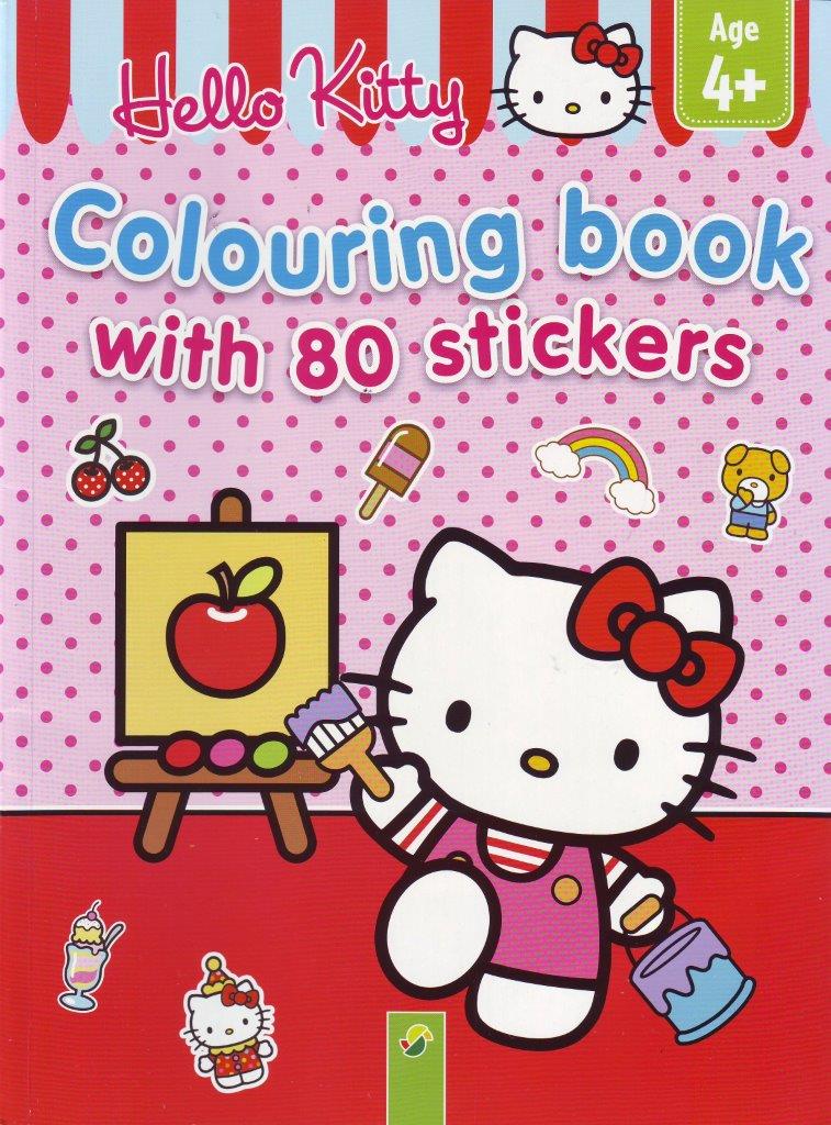 HELLO KITTY (COLOURING BOOK-80 STICKERS)