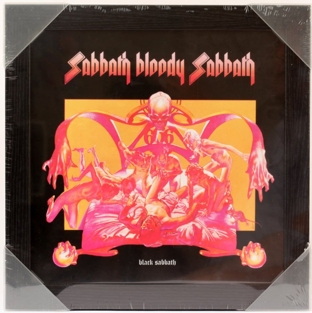 ΚΑΔΡΟ BLACK SABBATH (SABBATH BLOODY SABBATH) ΞΥΛΙΝΟ 31.5 x 31.5 cm
